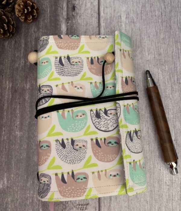 A6 Fun Sloth Travellers Journal
